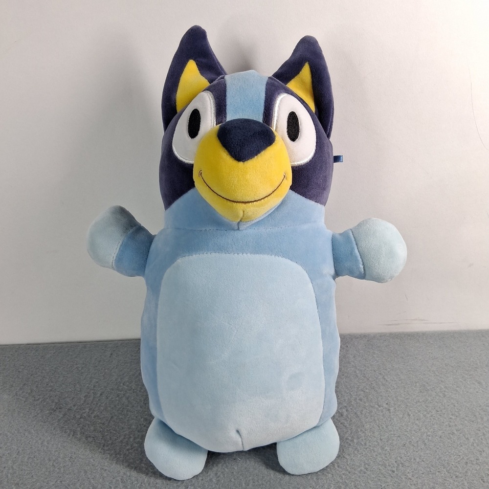 Squishmallows Bluey HugMees Plush Toy 10" Blue Heeler Dog Jazwares Kids Gift